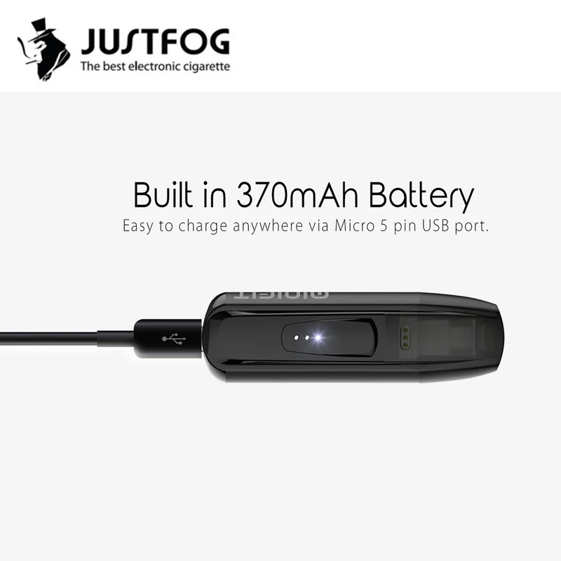 Оригинальный стартовый набор JUSTFOG MINIFIT 370 мА · ч вейп Все в одном ручек pk breeze с