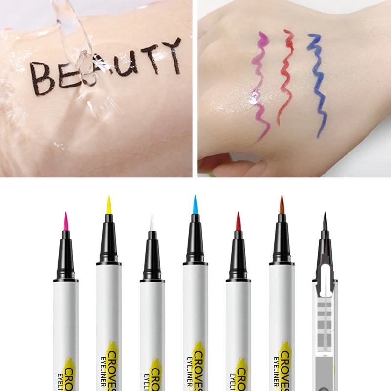 

2020 women 1 Pcs Eyeliner Liquid Pen Waterproof Long Lasting Quick Drying Smooth Makeup Beauty matte eyeliner stamp eye pencil