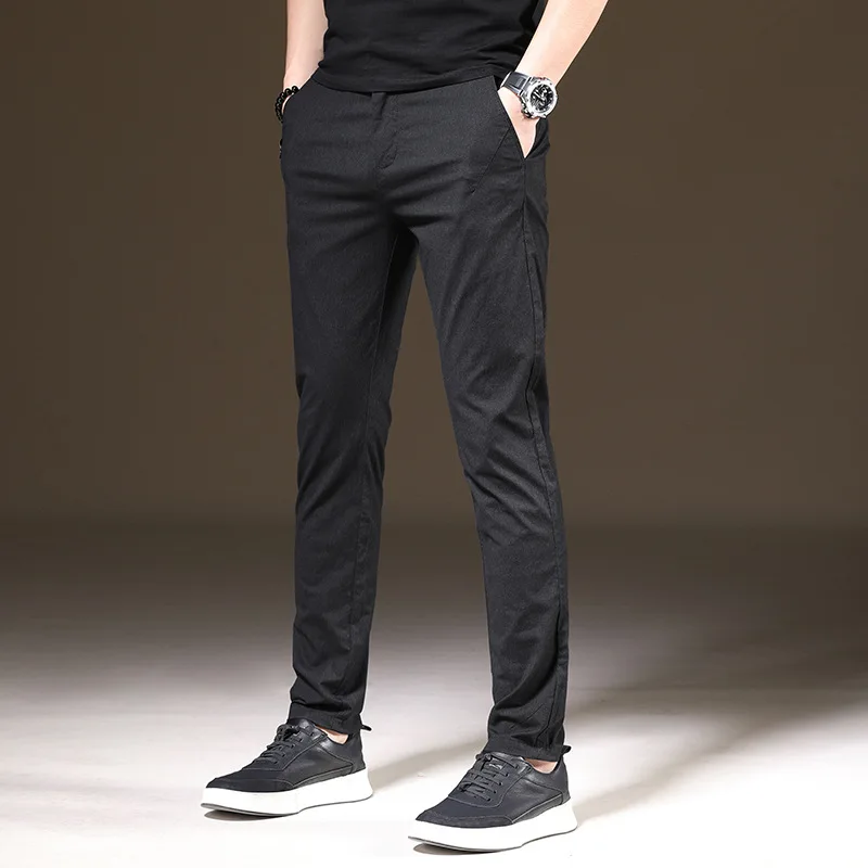 

2019 Spring And Summer Autumn New Style MEN'S Casual Pants Men's Elasticity Korean-style Slim Fit chao liu ku 635-