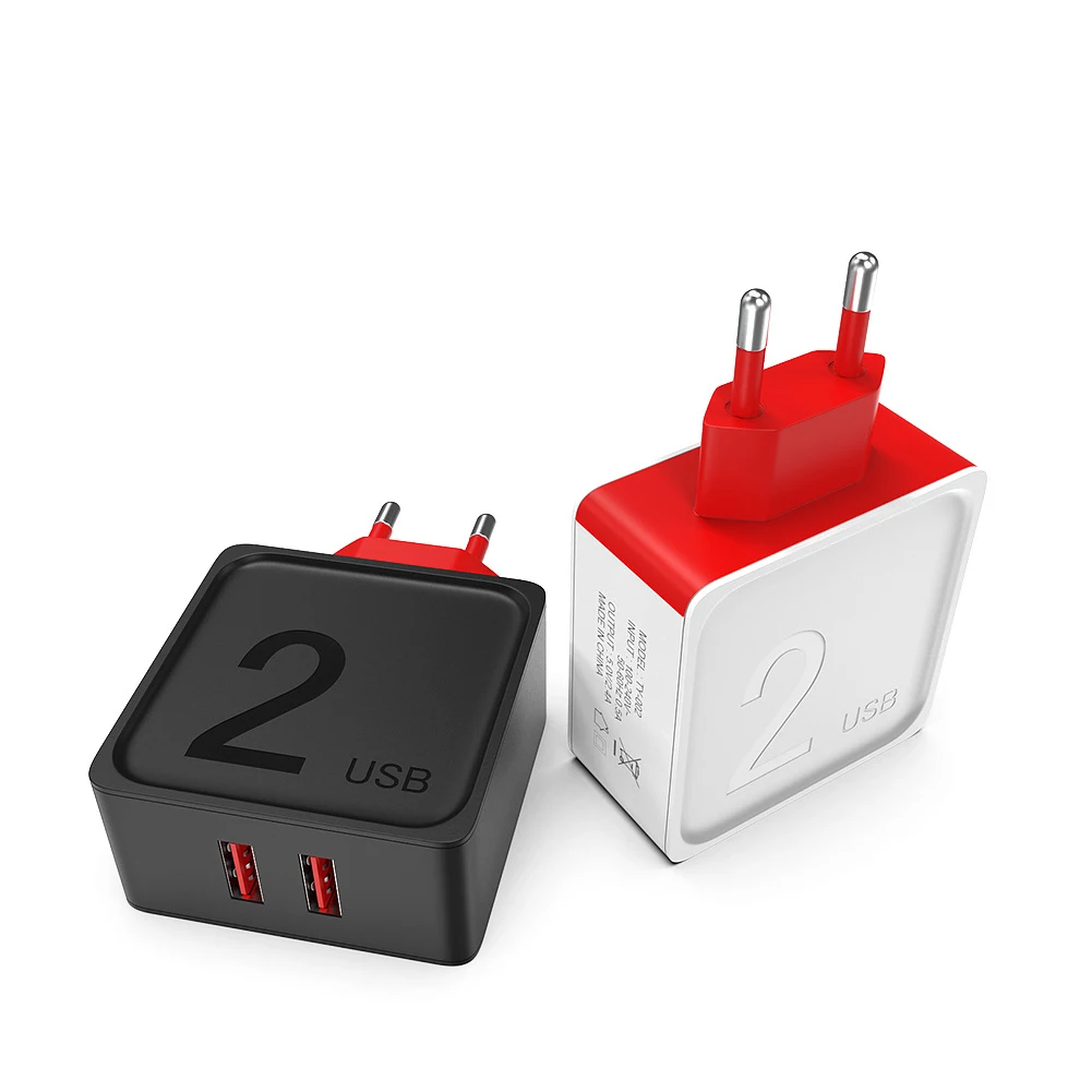 Универсальное зарядное устройство USB 2.4A с европейской вилкой для путешествий, настенное зарядное устройство для мобильного телефона, быстрое зарядное устройство для путешествий, зарядное устройство для быстрой зарядки