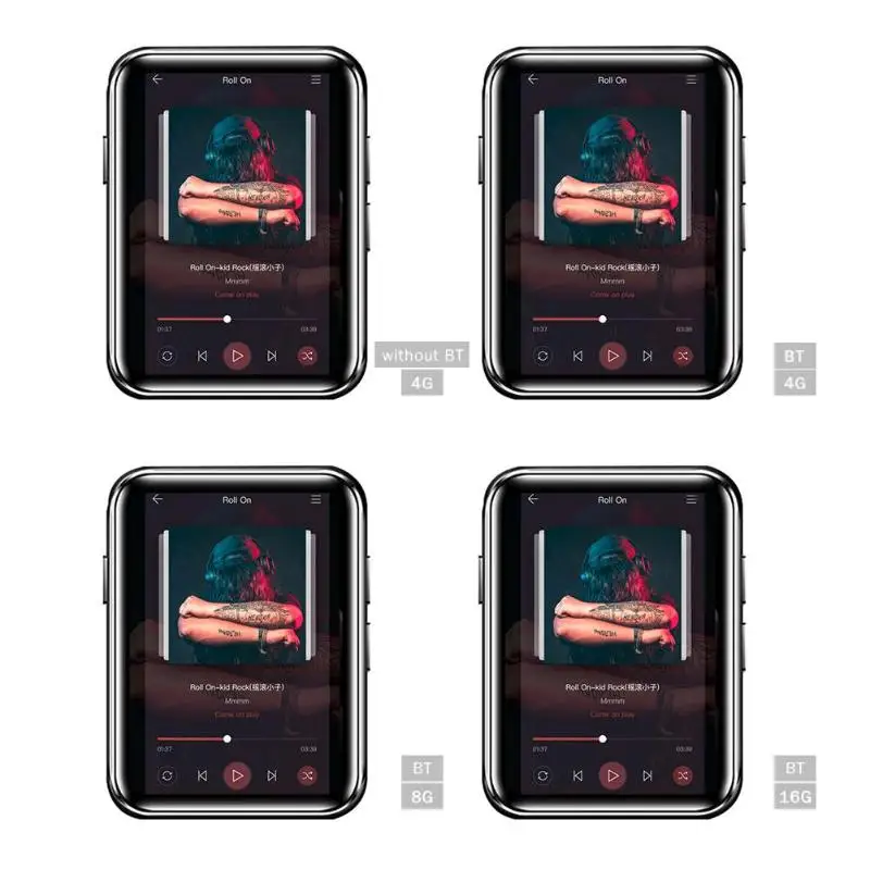 BENJIE X1 Bluetooth MP3 плеер сенсорный экран 8 Гб 16 Гб музыкальный плеер с fm-радио видео плеер проигрыватель электронных книг MP3 с динамиком