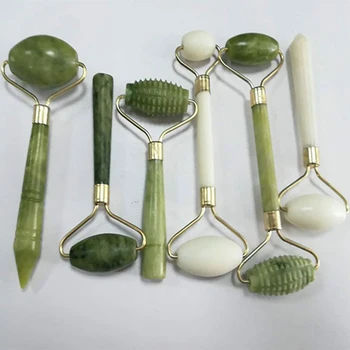 

Facial Slimming Massage Roller Double Heads Jade Stone Face Lift Hands Body Skin Relaxation Slimming Beauty Health Care massage