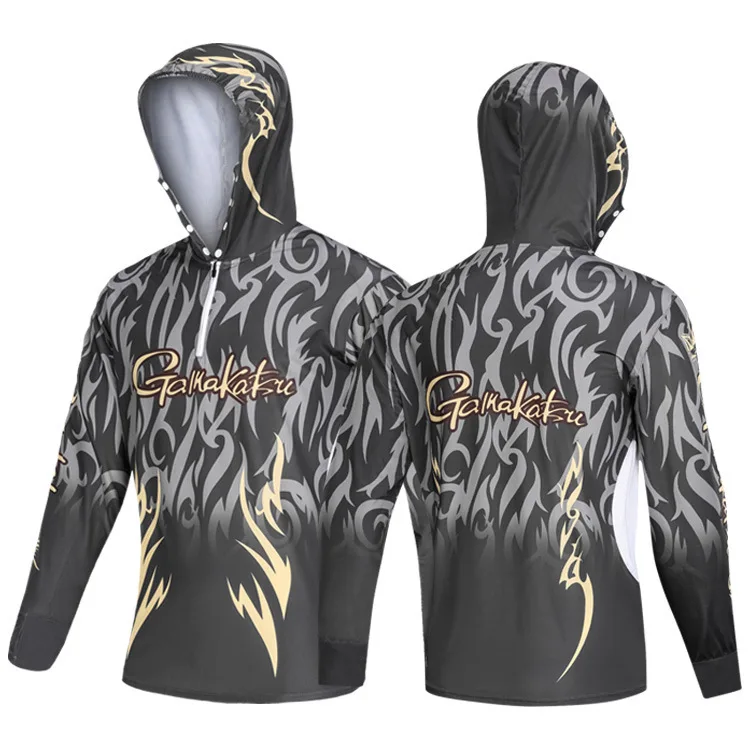 

2019 NEW Gamakatsu summer Sunscreen Long sleeve Breathable Anti-UV Ultrathin Anti mosquito Quick dry clothes Free shipping