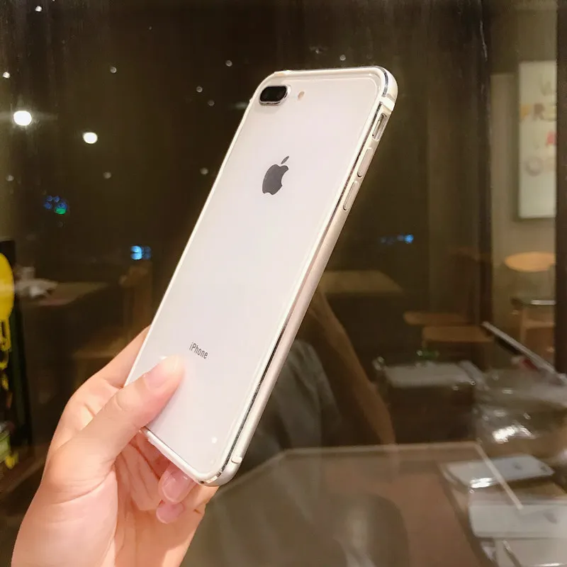 Модный простой металлический каркас силиконовый чехол для iphone 6 6s 7 8 Plus x Shockproot защитный резиновый чехол для телефона iphone XS MAX