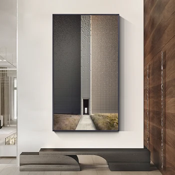 

Abstract Industrial style canvas painting posters and print nordic Minimalist decor wall art pictures for living room hall aisle