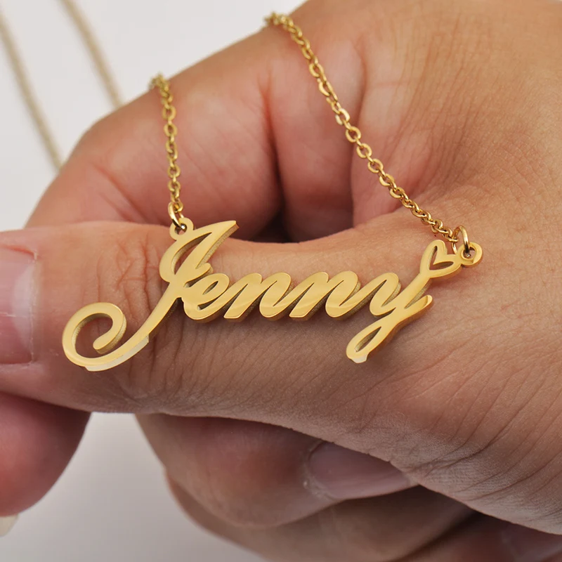 Maggie Name Tag Necklace Personalized 