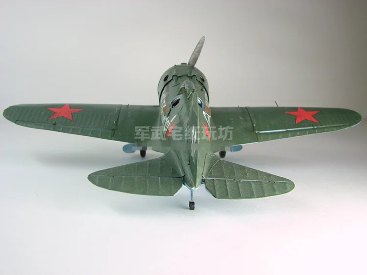 Polikarpov I-16 1/72 CCCP製金属モデル&ハセガワ1/72 1:33 Scale Polikarpov I-16 Soviet Fighter Aircraft DIY Paper