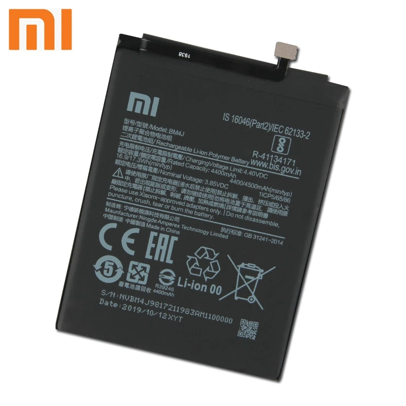 Xiao mi Xiaomi mi BM4J аккумулятор для телефона Xiao mi Red mi Note 8 Pro BM4J 4500 мАч сменный аккумулятор+ инструмент