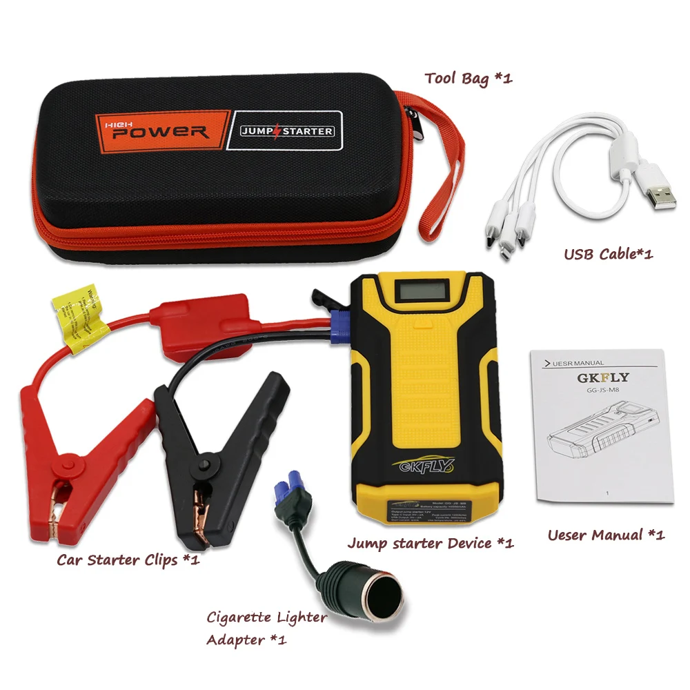 Пусковое устройство высокой емкости 12 В многофункциональное пусковое