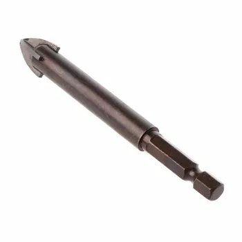 

7PC Tungsten Carbide Point Glass Drill Bit 4 Cutting Edges Tile Cross Spear Head Power Tools For Metal High Speed Steel Wood