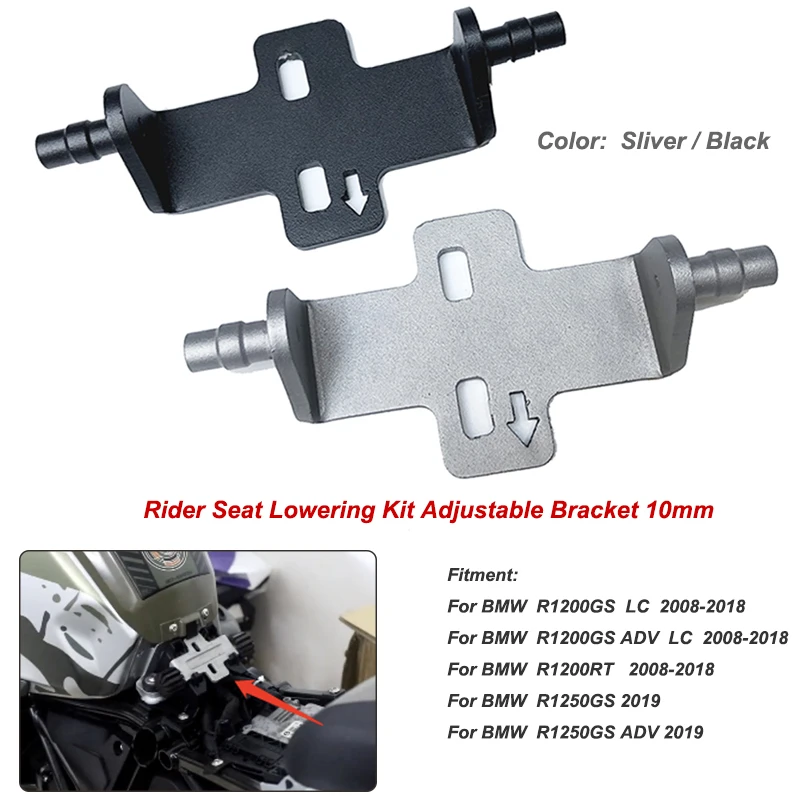 Motorcycle Rider Seat Lowering Adjustable Kit 10mm For BMW R1200GS/ADV