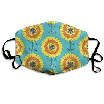 

Stitched Up Sunflowers Washable Reusable Mask, Cotton Anti Dust Half Face Mouth Mask For Kids Teens Men Women With Adjustable