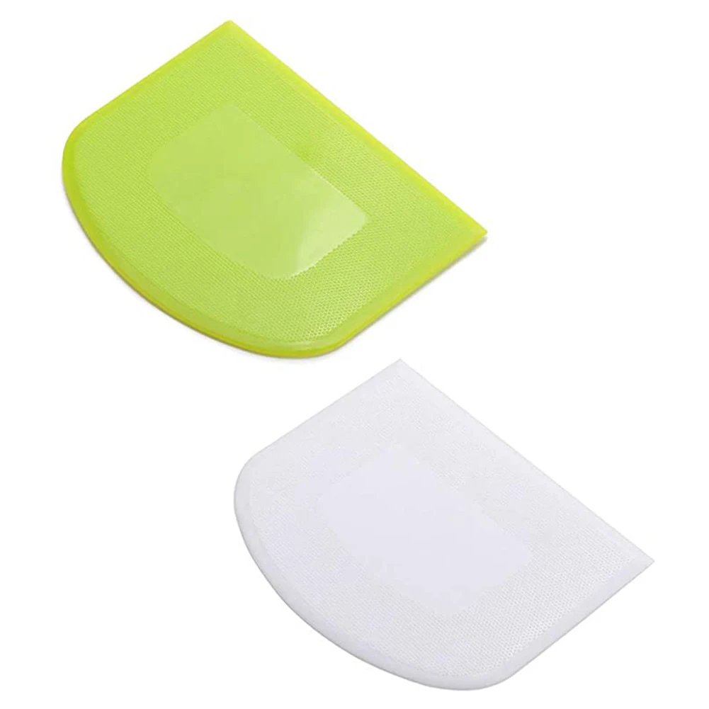 2 Pcs Dough Scraper Bowl Scraper Kitchen Supplies Baking Tools Cutter Multi-Purpose Tools For Bread Dough, dough scraper, dough cutter