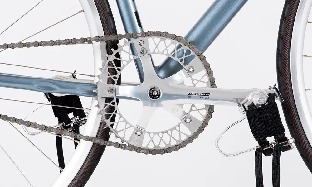 Велосипедная цепь с фиксированной передачей 52T 144 BCD 170 мм, велосипедная цепь, колесо с одной скоростью, велосипедная цепь