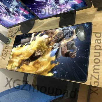 

XGZ Large Computer Desk Mat Black Lock Edge JoJo's Bizarre Adventure Custom Mouse Pad Speed Rubber Non-slip 900x400/900x300 Xxl