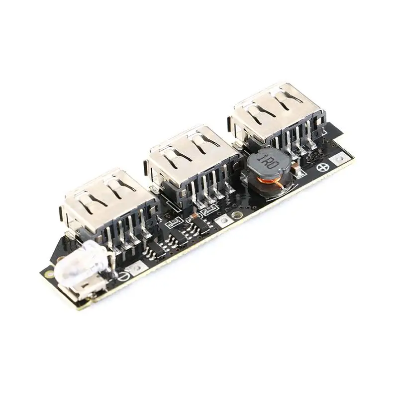 5V 2.1A 3 USB Power Bank Battery Charger Module Circuit Board Step Up Boost DIY