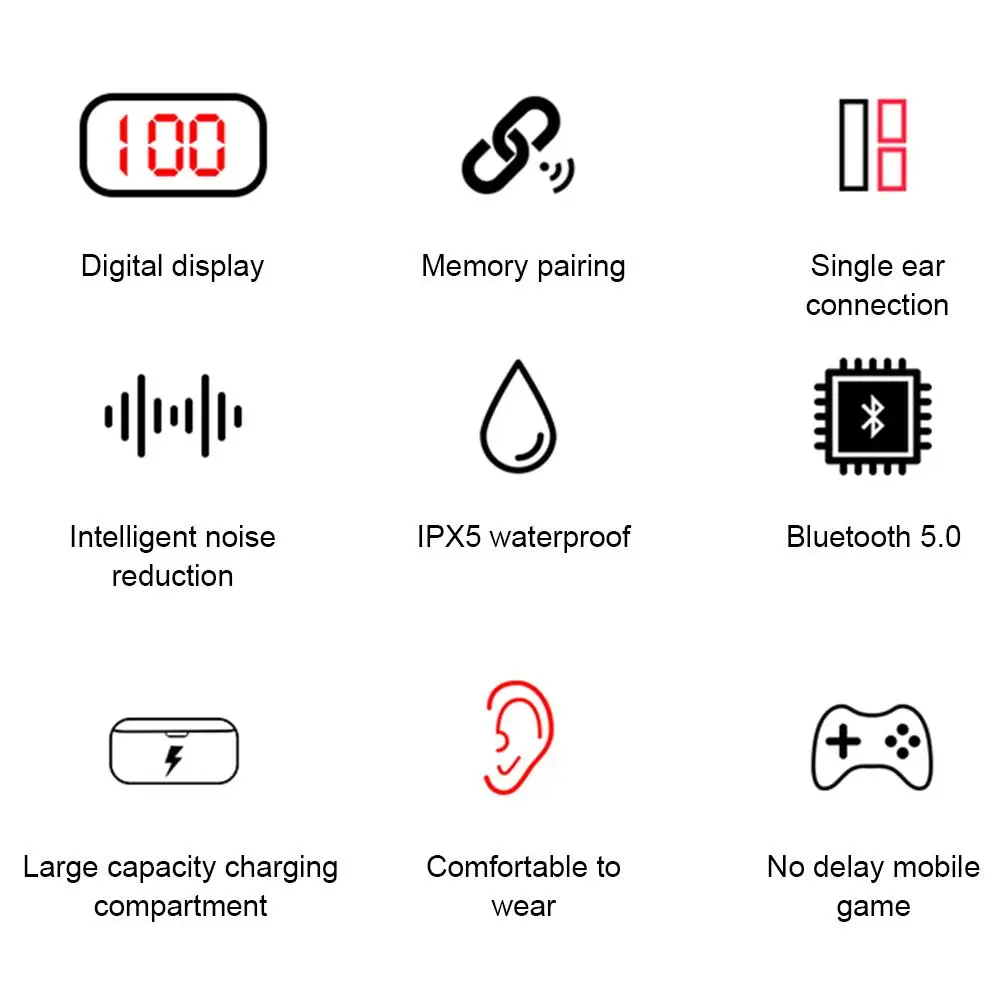 Q32 TWS Bluetooth 5,0 беспроводная гарнитура для наушников бинауральные супер маленькие Мини невидимые спортивные наушники-вкладыши для бега