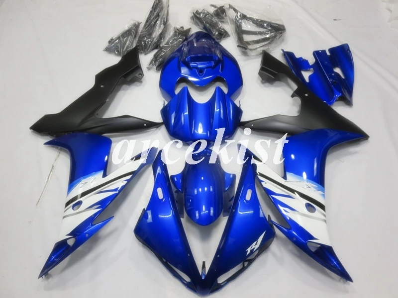ABS литья под давлением мотоцикл обтекатели комплект подходит для YAMAHA YZF-R1 2004 2005 2006 R1 04 05 06 Кузов Набор на заказ синий