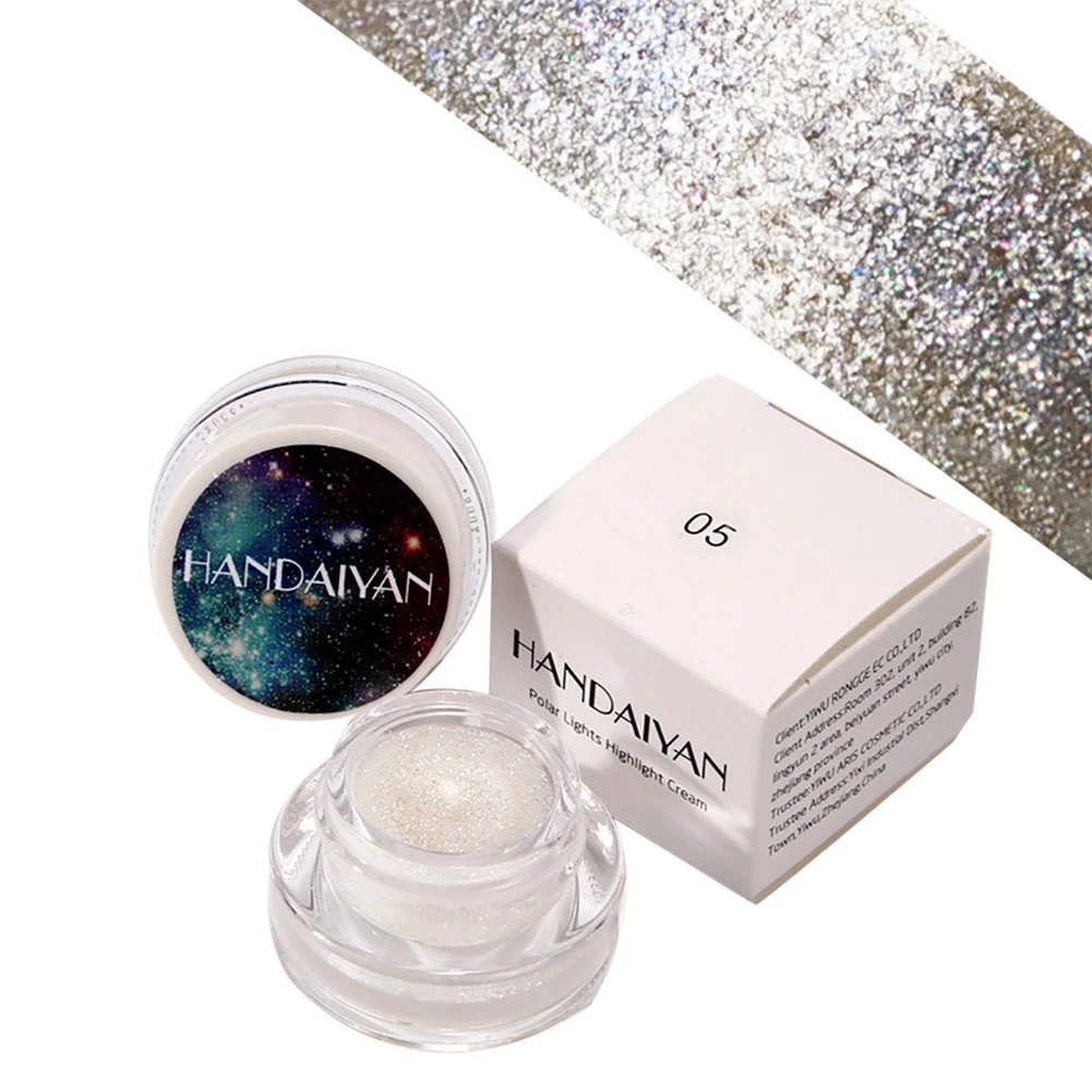 

Waterproof Pigments White Purple Color Eye Shadow Makeup Metallic EyeshadowGlitter Eyeshadow Shimmer Highlighter