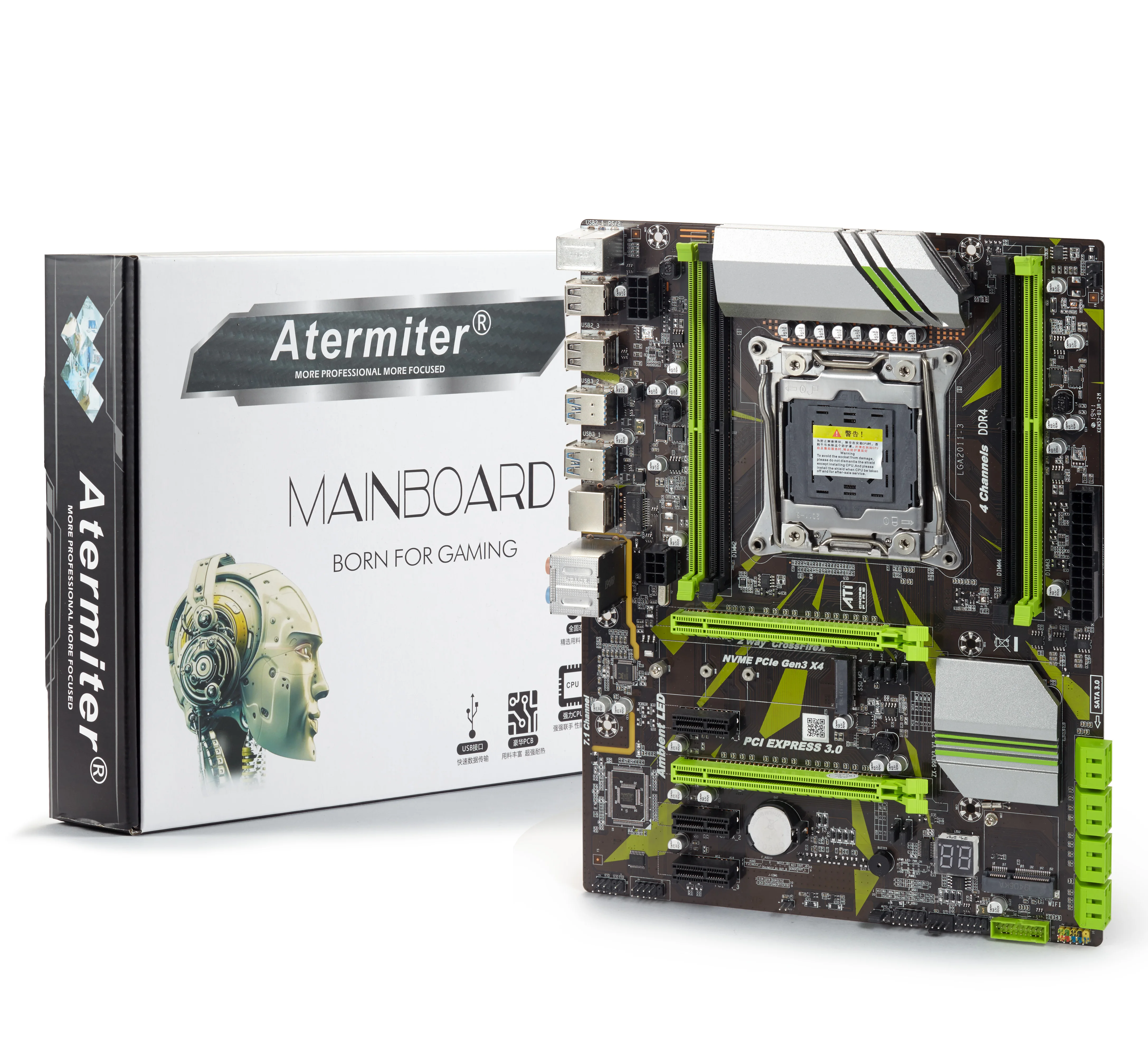X99 набор материнских плат с Ксеон E5 2620 V3 SR207 2 × 4 ГБ = 8 Гб 2400 МГц DDR4 память ECC Reg
