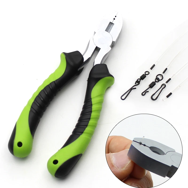 Booms Fishing CP2 Fishing Crimping Tool for Single-Barrel Sleeves, with  300pcs Sleeves, Green