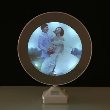 

Cosmetic Mirror Plastic Plastic Magic Mirror LED Light Photo Frame Home