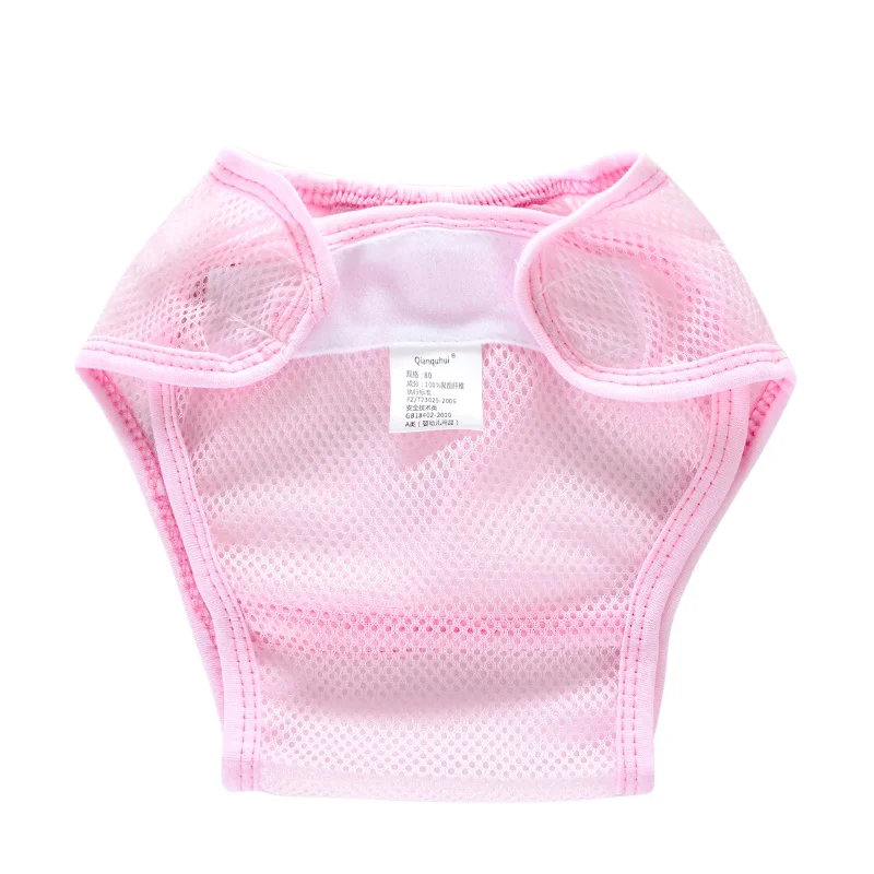 Pink Детские подгузники для мальчиков и девочек, нижнее белье, трусы, детские подгузники, водонепроницаемая тренировочная мягкая одежда для малышей - Color: Pink