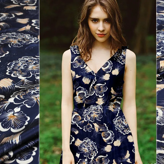 135cm wide silk stretch satin fabric meter digital inkjet silk fabric
satin shirt dress print fabric wholesale silk cloth