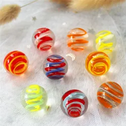 Console de jeu avec boule de verre et crème, 16mm, 9 pièces, Machine à Pinball, pour bétail, petits marbres, Pat jouets, Machine Parent enfant, perles 