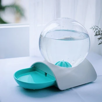 

Large Drinking Bowl For Cat Pets Water Dispenser No Electricity Pet Cat Dog Feeder Fountain Bubble Automatic Cats Water Fountain