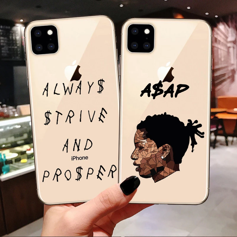 

ASAP Rocky Rapper Music Always Strive And Prosper silicone Case For iPhone 11 Pro Max 2019 SE 5s 6 6s 7 8 Plus Xs XR XS MAX X