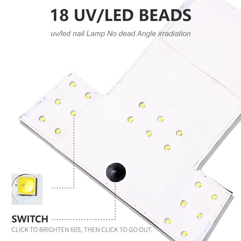 Máquina de Secador de Unhas Lâmpada uv Micro Cabo Usb Uso Doméstico 2 Cor Portable54w 18 Led 7 Cheap Secadores de unhas