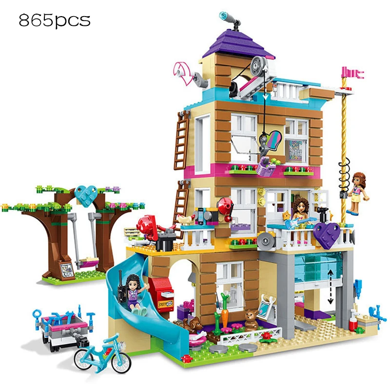 

Compatible With Friends Adventure Camp Tree House 41122 Emma Mia Figure Model Building Toy Hobbies For Children Disney Frozen