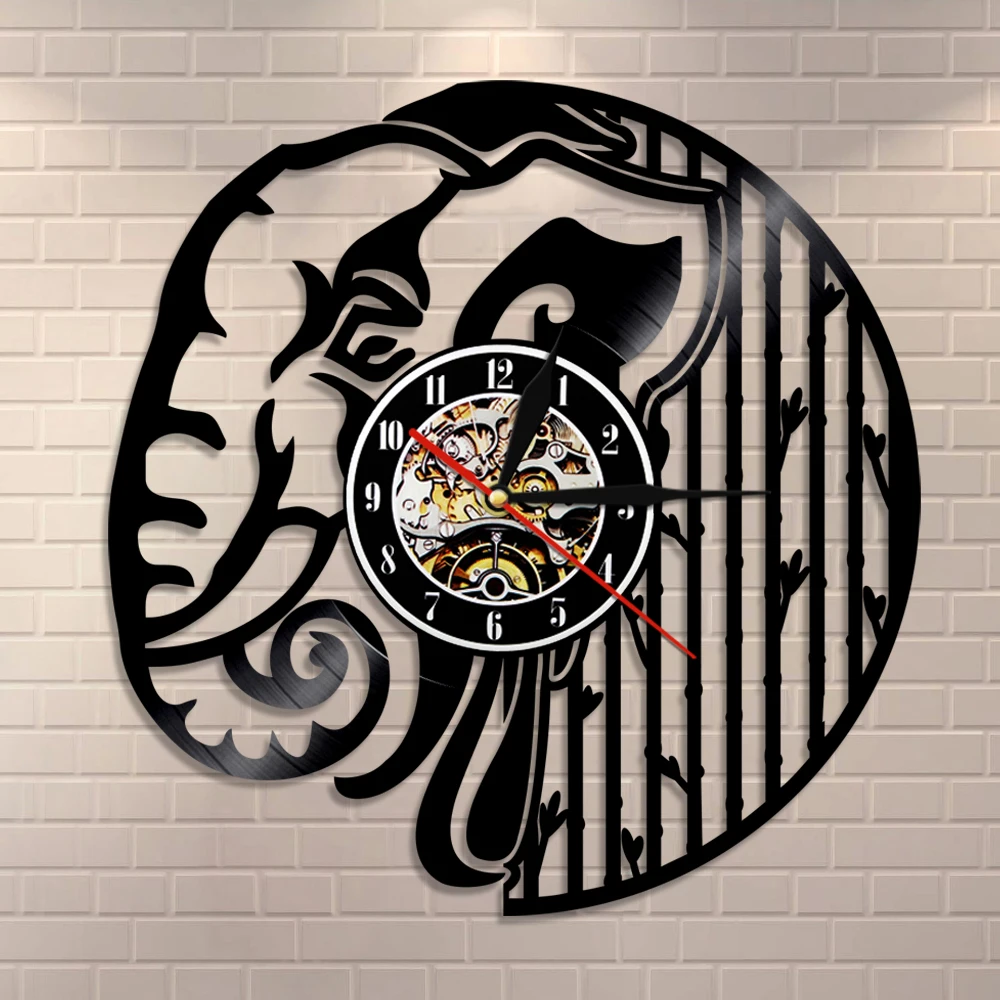 Сафари животные настенные часы со слоном дикая природа слон для детской комнаты