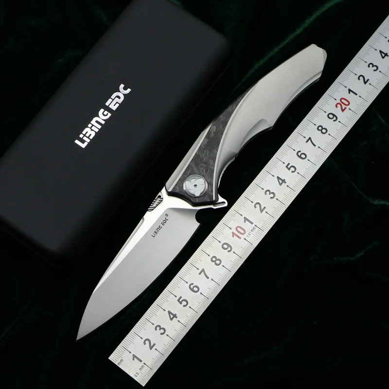 LiBing Origina Raptor Флиппер складной нож S90V лезвие титановая ручка Открытый Отдых Охота Фрукты Карманный выживания ножи инструменты