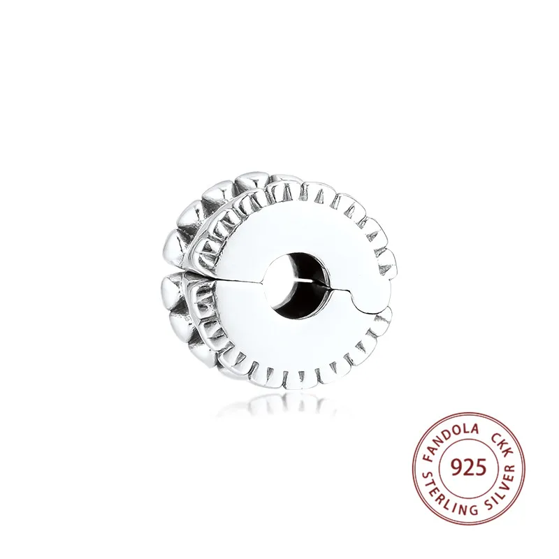 Подходит для браслетов Pandora Argent Charm бусины из стерлингового серебра 925 бисерные сердечки на зажиме Подвески бусины для изготовления ювелирных изделий kralen