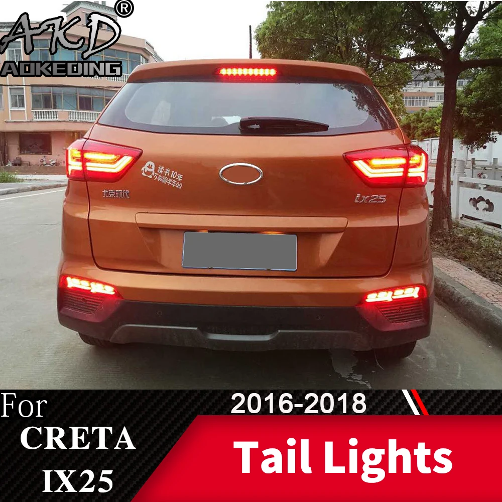 Задний фонарь для автомобиля hyundai IX25 светодиодный Creta- задние фары, противотуманные фары Дневные ходовые огни DRL Тюнинг автомобилей Автомобильные аксессуары