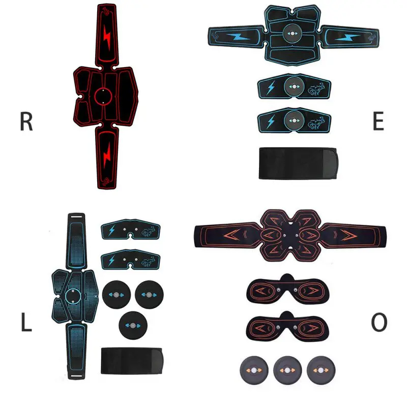 Muscle Stimulator Waist Belt Arm Leg Hip Band Portable USB Rechargeable Fitness Machine Abdominal Exerciser Training Device Body