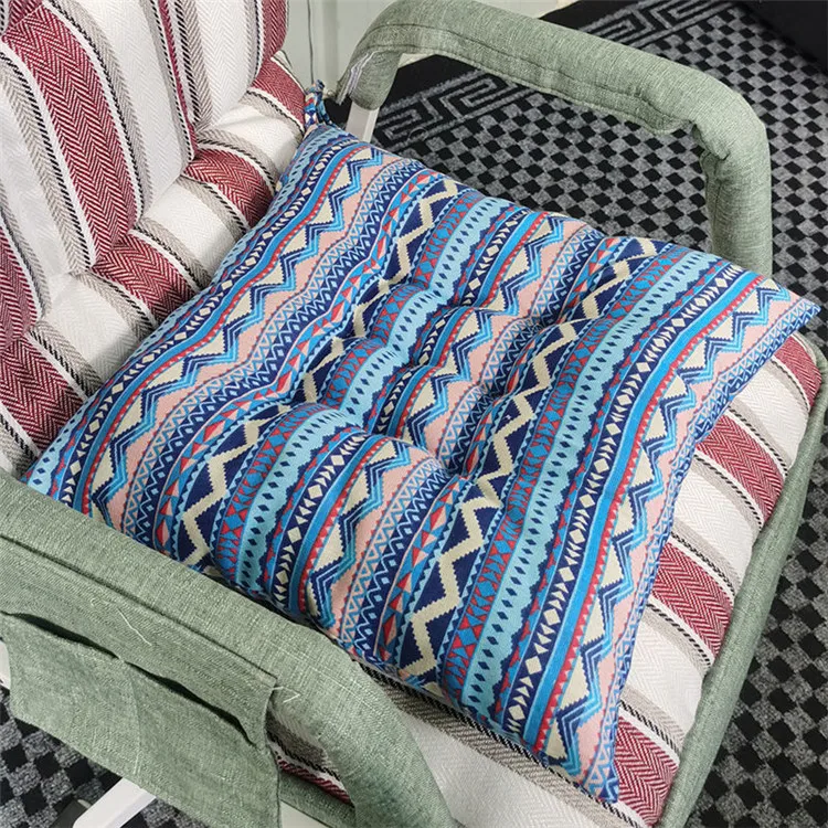 1 Piece Square Cushion Cotton Linen Chair Back Cuhsion Dual-use Type Office Thick Cushion Washable Household Products 30-50cm chair cushions indoor