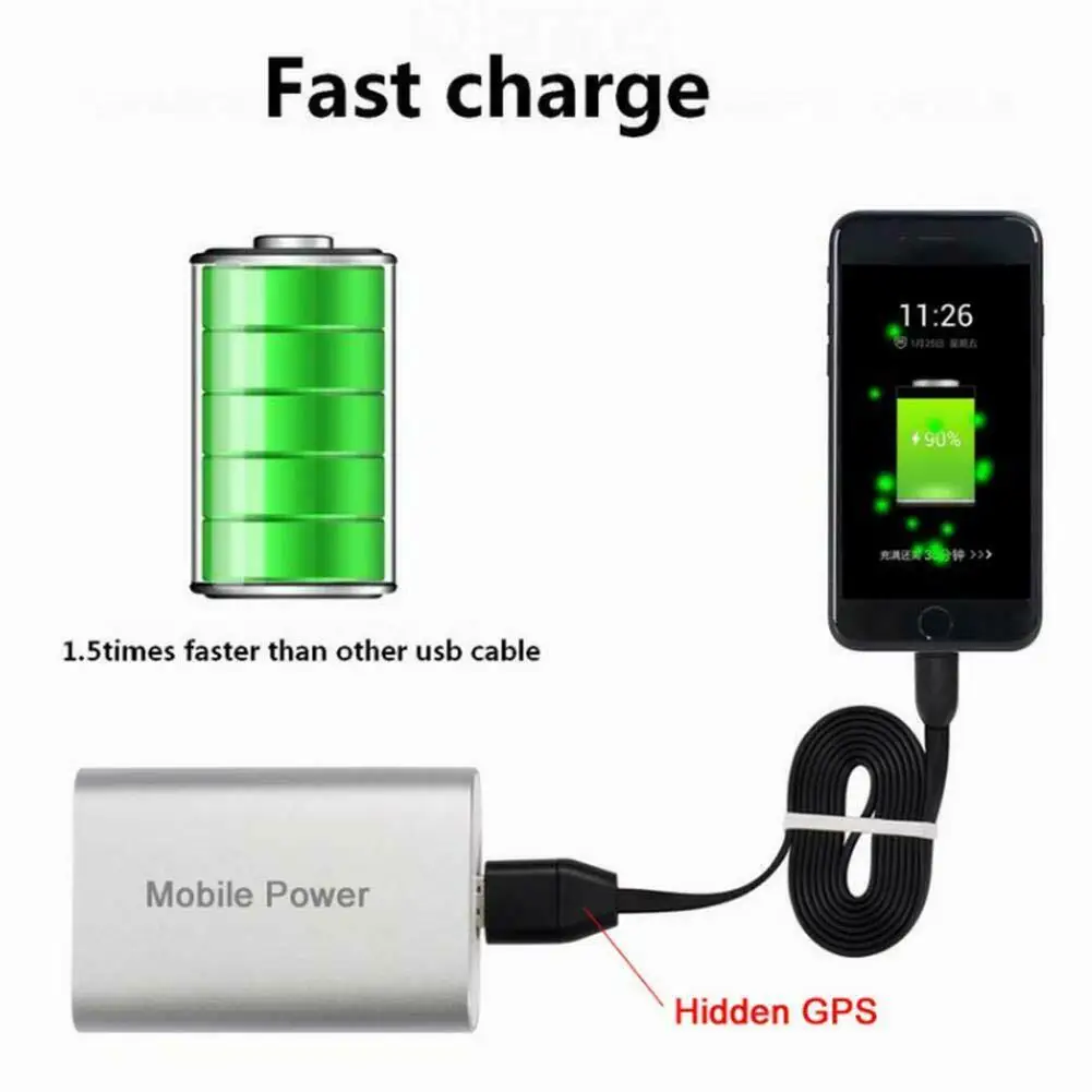 Автомобильные зарядные устройства Micro USB кабель gps трекер реальное время gsm/GPRS отслеживание зарядки для Andriod