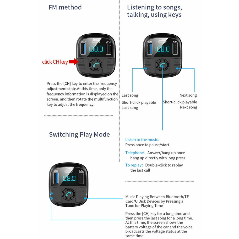 Автомобильный MP3 5,0 bluetooth-плеер Hiyork BT29, fm-приёмопередатчик с громкой связью, автомобильный аудио, универсальный usb-накопитель, прикуриватель