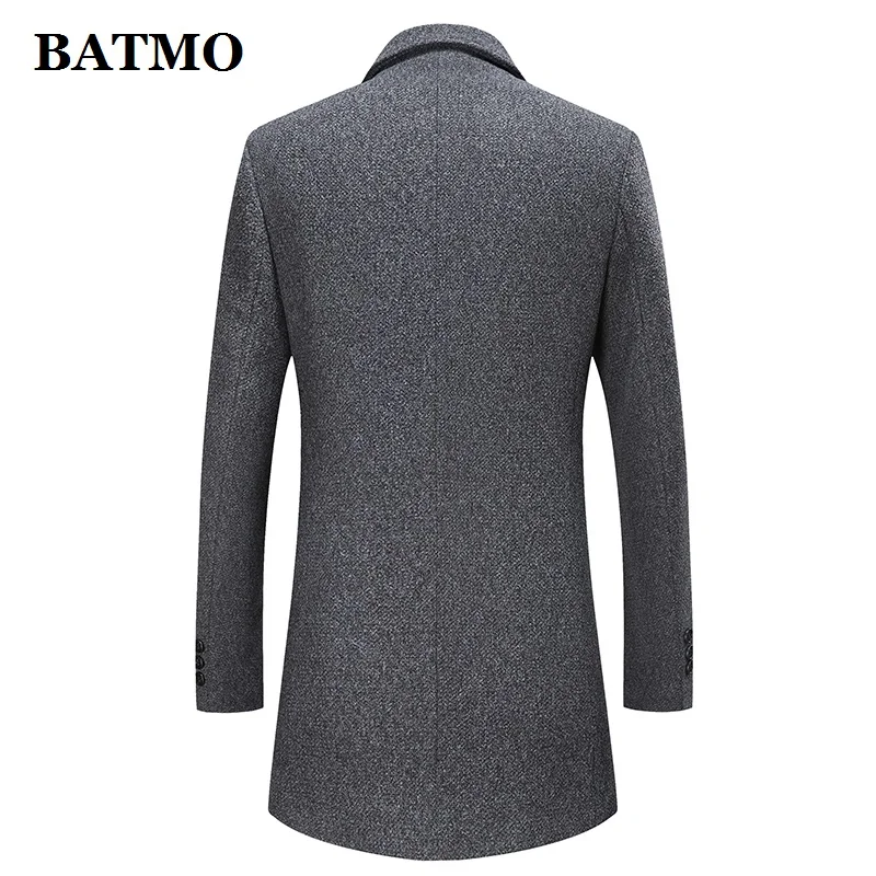 BATMO/Новое поступление, зимний высококачественный шерстяной Тренч для мужчин, мужские шерстяные повседневные куртки, большие размеры M-4XL 896