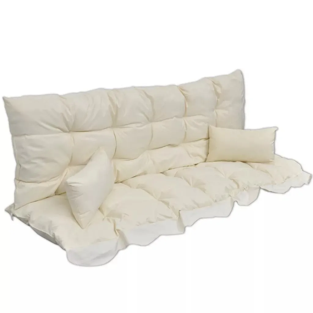 

Set of cushions for swing and hammock Creamy white Exterior 40961