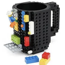 Строительные блоки кружки кружка-головоломка из блоков «сделай сам» Детская игрушка сборка кружка кофейная чашка