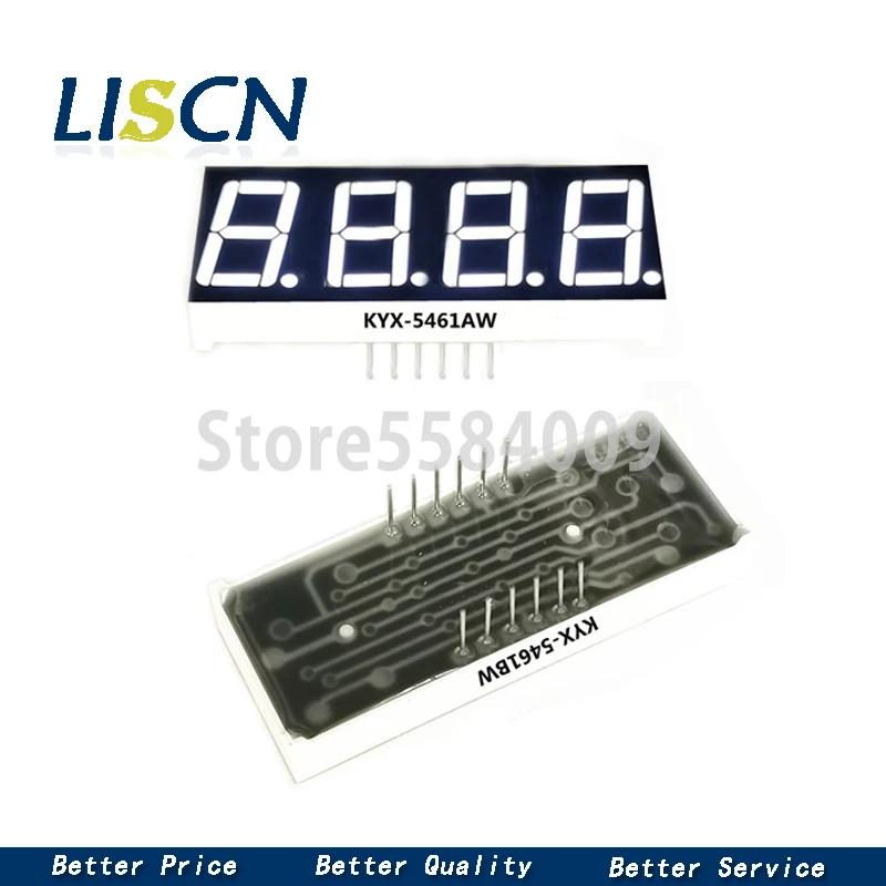 LED Display 2PCS 4 Digit Common Cathode Anode Digital Tube