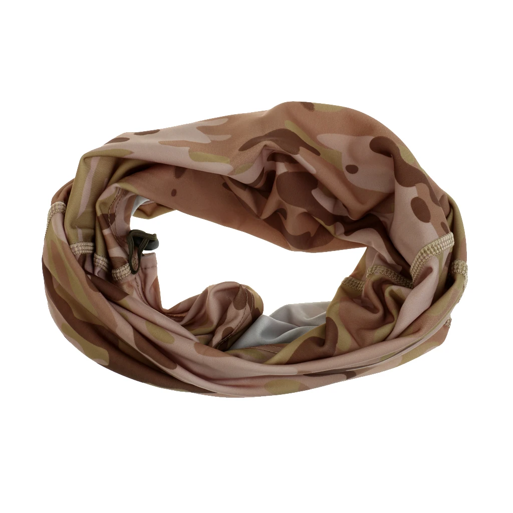 Outdoor Sports Camo Cycling Face Mask Balaclava Hat Headgear Hood Headscarf Neck Warmer for Camping Hiking Hunting Fishing