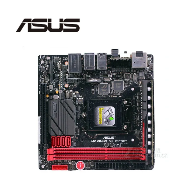 Материнская плата для настольного компьютера Asus MAXIMUS VII IMPACT Z97 LGA 1150 Core i7 i5 i3 DDR3 SATA3