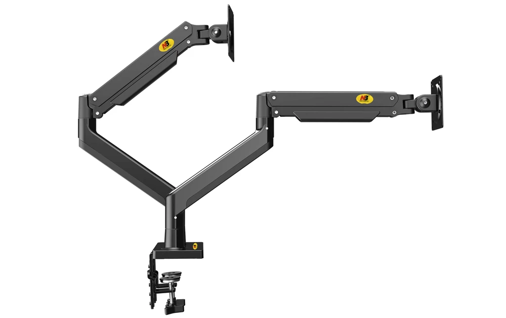 Liga de Alumínio 22 32 Dupla Lcd Led Monitor de Montagem Braço de Mola de Gás Completo Movimento Monitor Suporte Carga 315 Kgs Cada nb G32 - Imagem 6