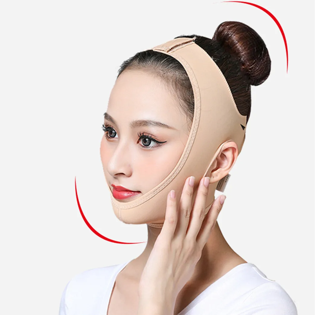 

Face V Shaper Facial Slimming Bandage Relaxation Lift Up Belt Shape Lift Reduce Double Chin Face Thining Band Massage Hot Sale