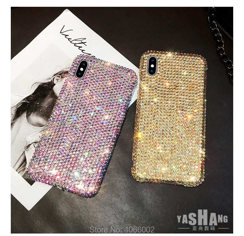 Хит продаж полностью блестящие чехлы с кристаллами для iPhone 12 Mini Pro 11 Max XS MAX XR X 6 6s 7 8